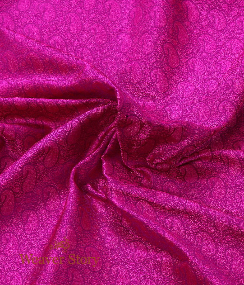 Handloom_Purple_and_Pink_Self_Tanchoi_Fabric_WeaverStory_05