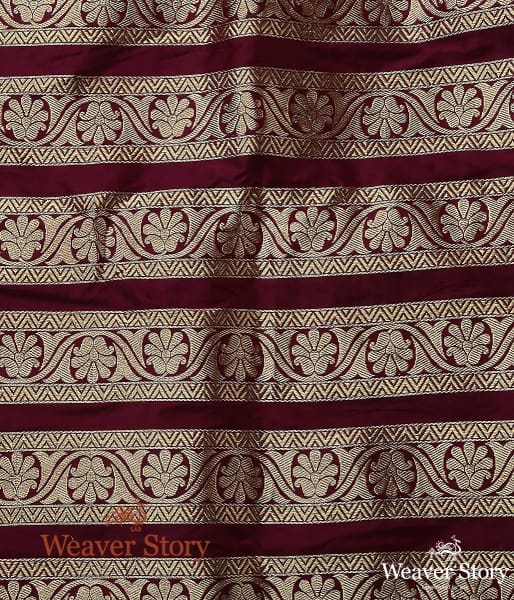 Wine_Handloom_Cutwork_Kalidar_Banarasi_Lehenga_WeaverStory_06