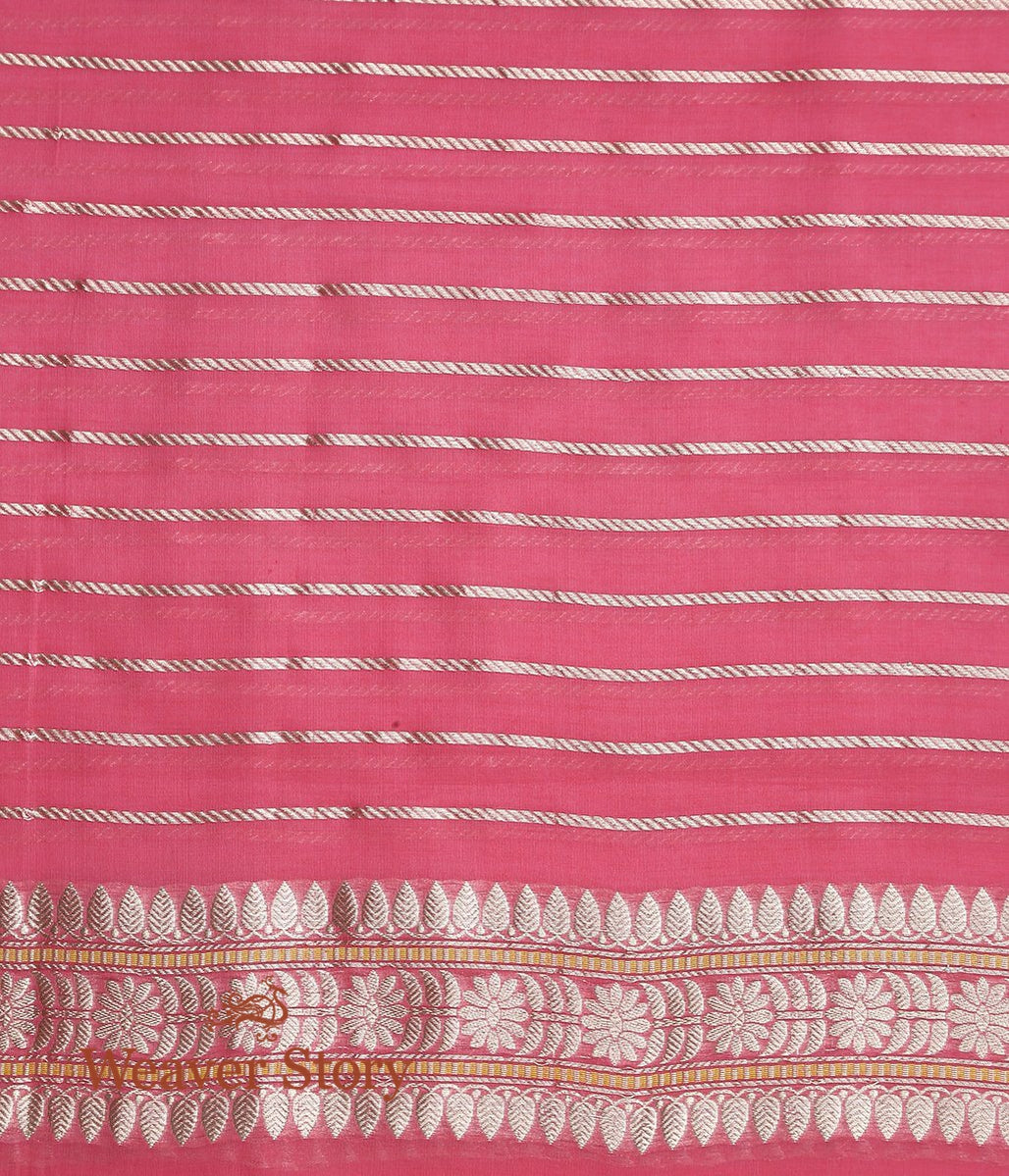 Handwoven_Pink_Banarasi_Cotton_Saree_with_Birds_woven_in_Kadhwa_Weave_WeaverStory_05