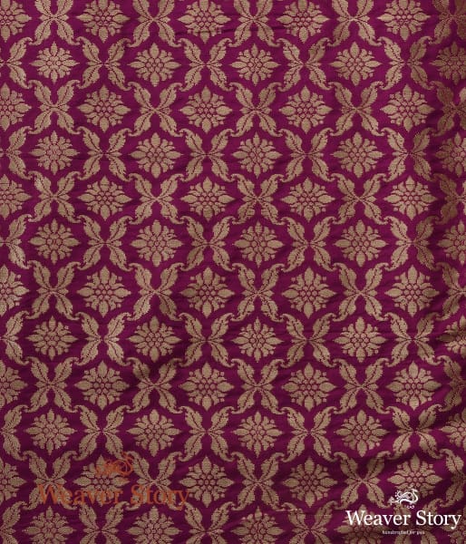 Handloom_Purple_Cutwork_Meenakari_Banarasi_Silk_Lehenga_WeaverStory_06