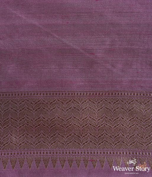 Handwoven_Banarasi_Tusser_saree_in_lavender_WeaverStory_05