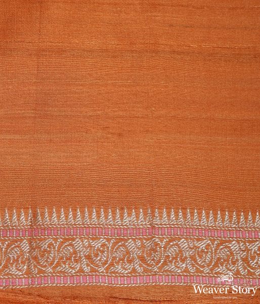 Handwoven_Banarasi_Tusser_saree_in_Pink_WeaverStory_05