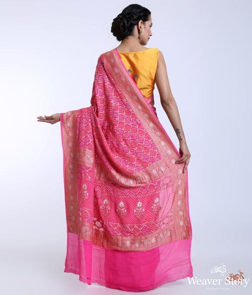 Handwoven_Banarasi_Bandhej_Saree_with_Kadhwa_weave_WeaverStory_04