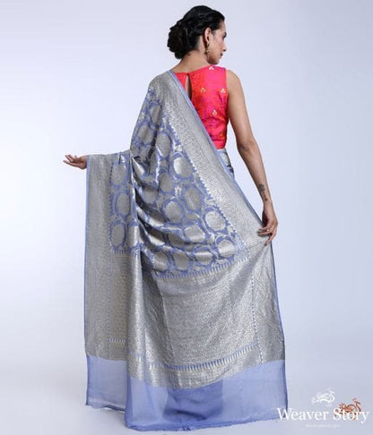 Handwoven_Violet_Banarasi_Georgette_Saree_WeaverStory_04