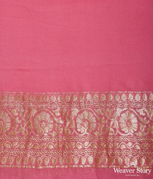 Handwoven_Pink_Banarasi_Georgette_Saree_WeaverStory_05