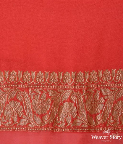 Handwoven_Banarasi_Jangla_in_orange_WeaverStory_05