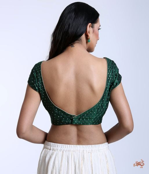 Green_Raw_Silk_Blouse_with_Pitta_Embroidery_WeaverStory_02