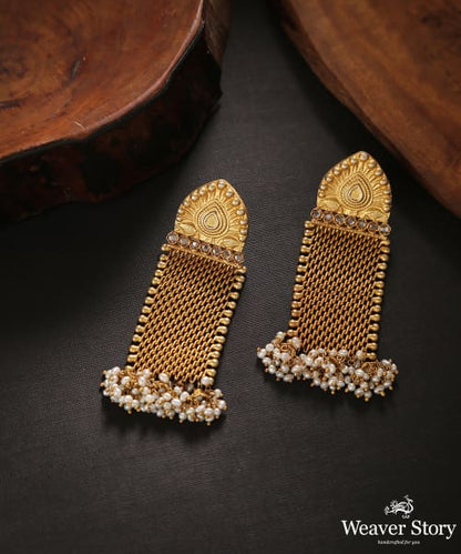 Aabirah_Handcrafted_Pure_Silver_Danglers_With_Pearls_WeaverStory_01