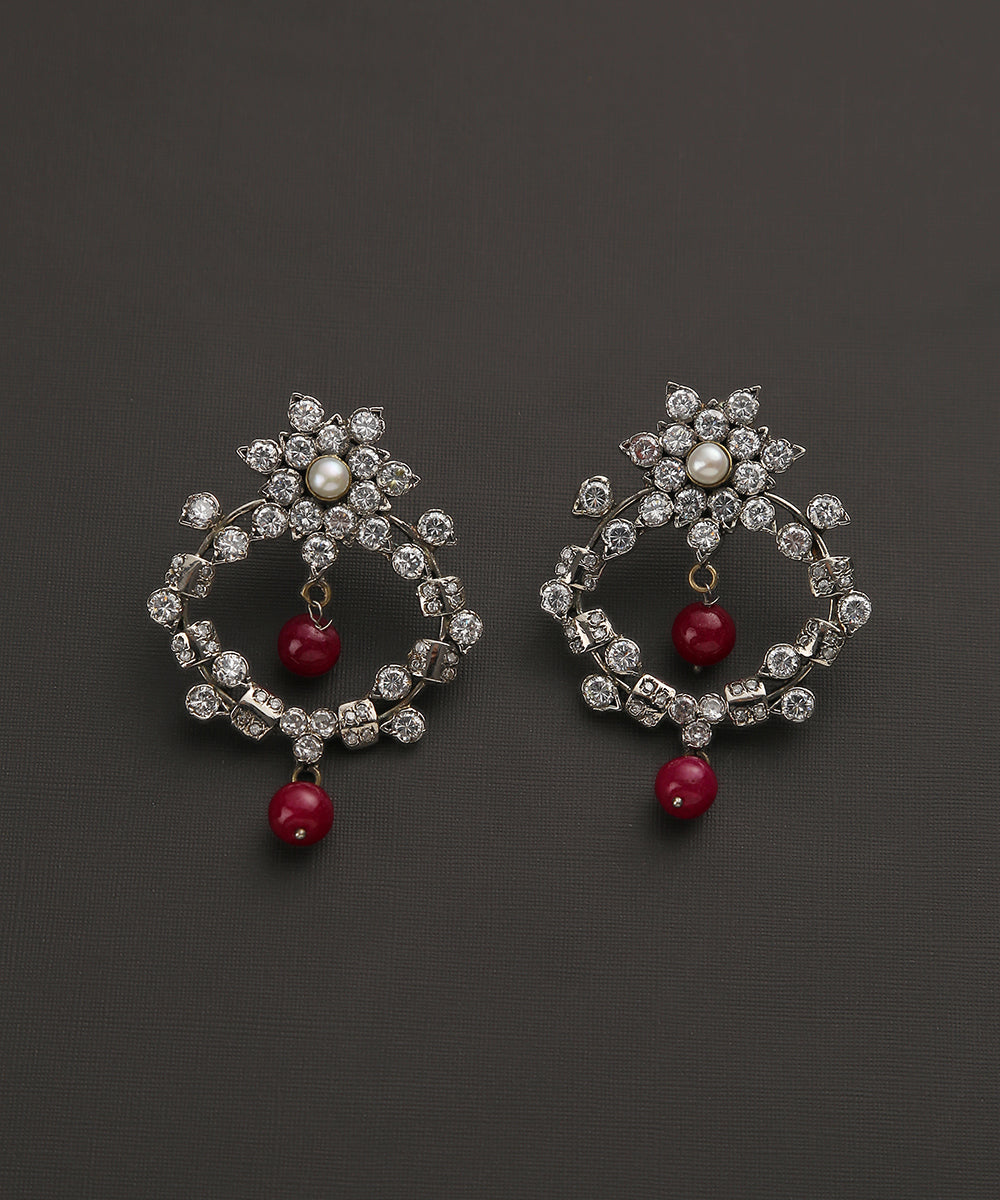 Neziha_Handcrafted_Pure_Silver_Earrings_With_kundan_And_Beads_WeaverStory_02