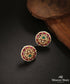Makiyah_Handcrafted_Studs_in_Pure_Silver_With_Emeralds_And_Beads_WeaverStory_01