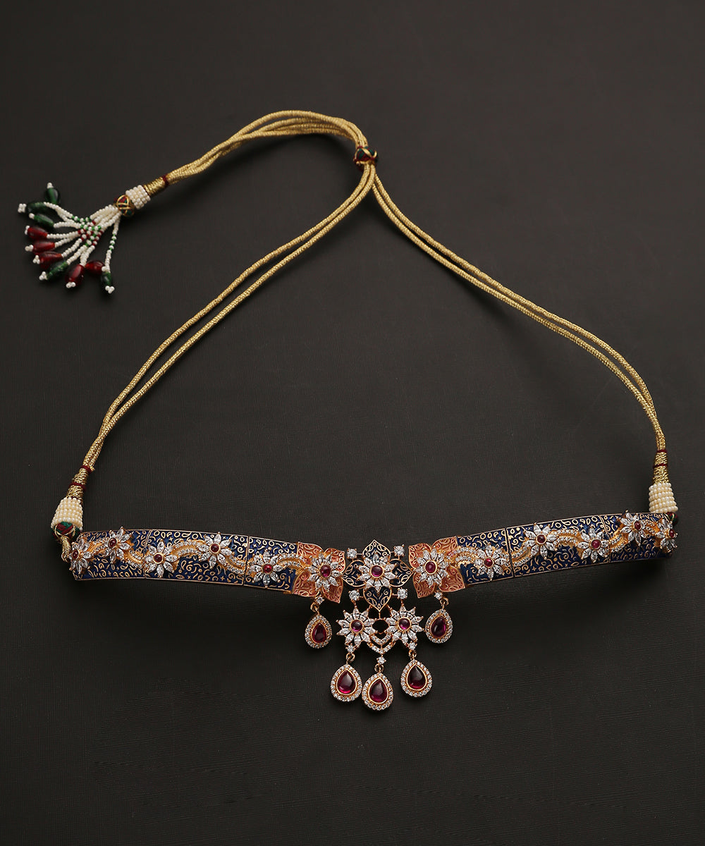 Faahira_Necklace_Set_With_kundan_And_Ruby_Handcrafted_In_Pure_Silver_WeaverStory_03