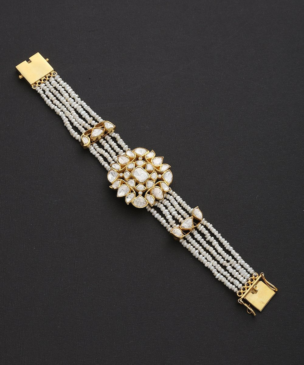 Gold Polki Bracelets – Forever Jewels India