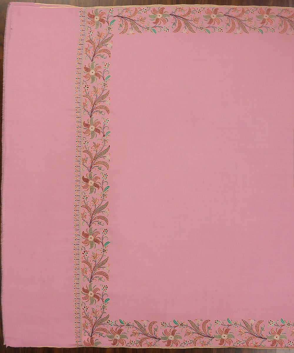 Handwoven_Pink_Pure_Pashmina_Shawl_With_Paper_Mache_Floral_Embroidery_Border_WeaverStory_03