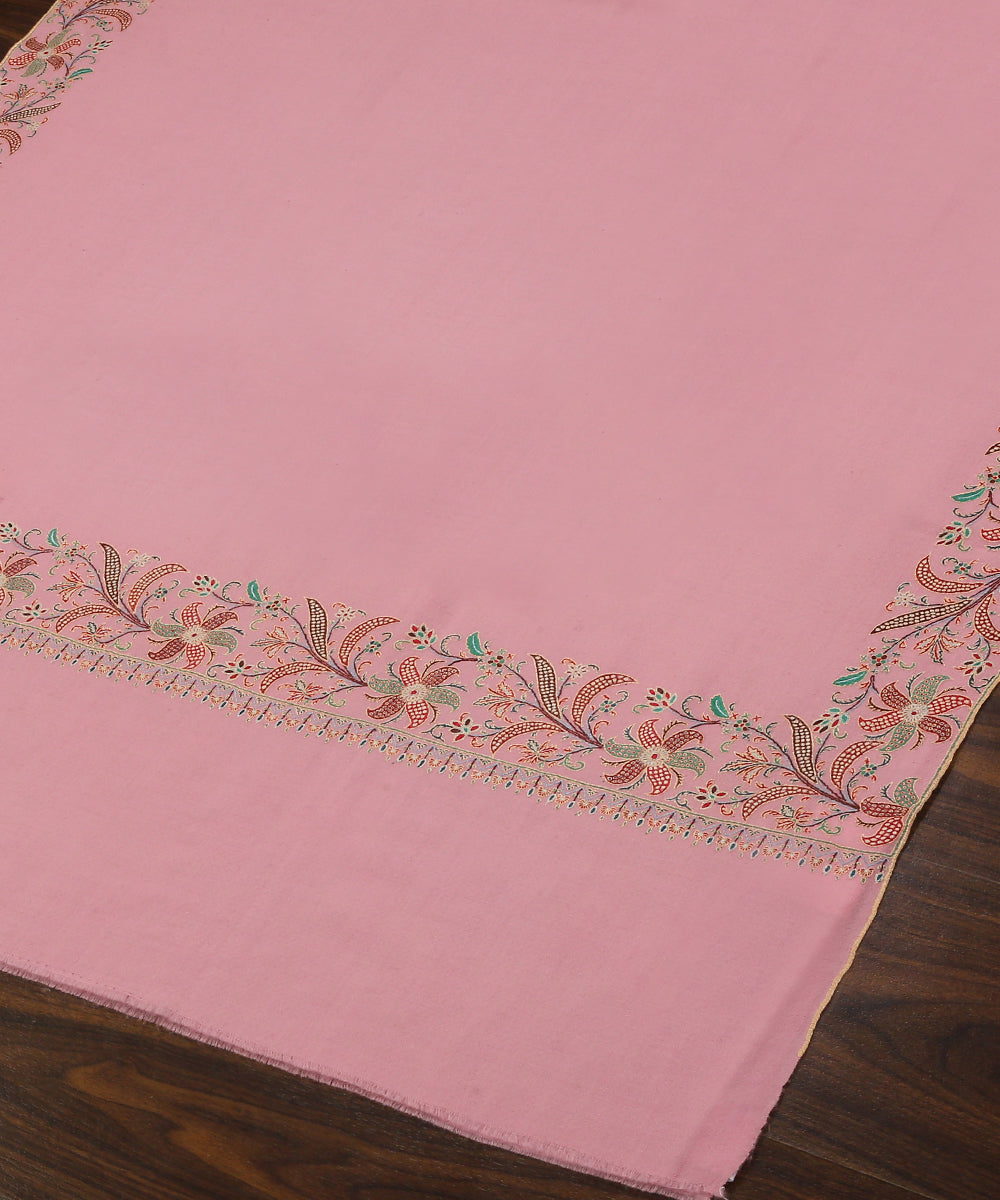 Handwoven_Pink_Pure_Pashmina_Shawl_With_Paper_Mache_Floral_Embroidery_Border_WeaverStory_04