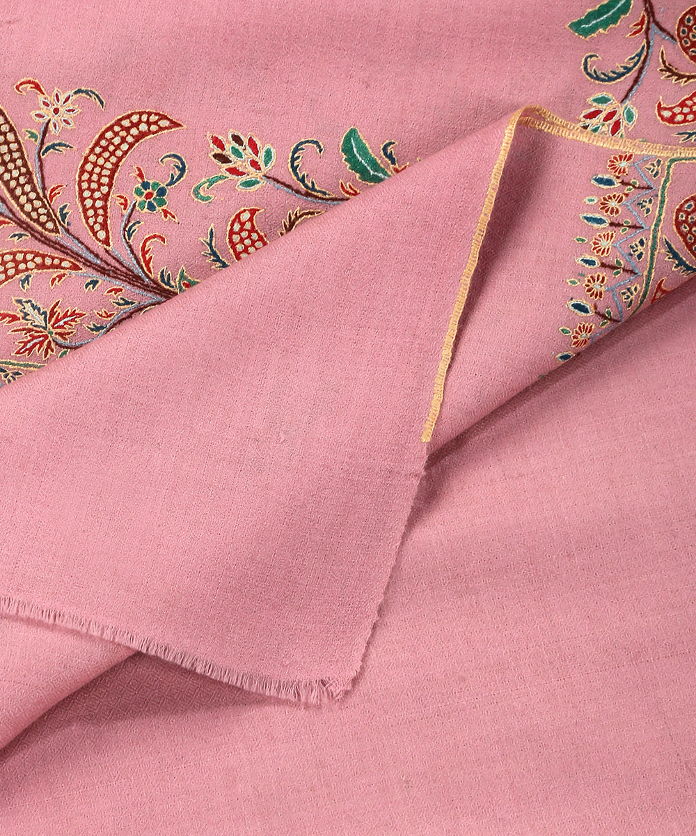 Handwoven_Pink_Pure_Pashmina_Shawl_With_Paper_Mache_Floral_Embroidery_Border_WeaverStory_05