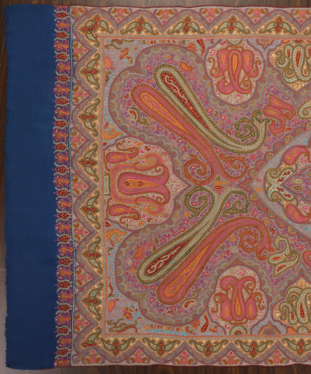 Pure Pashmina Shawl with Sozni, Kalamkari and Jamawar Embroidery –  WeaverStory