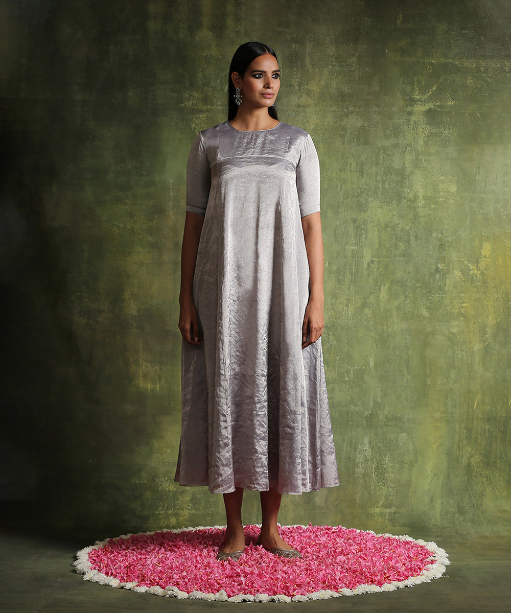 Handloom_Silver_Pure_Chanderi_Silk_Tissue_Kalidar_Dress_WeaverStory_02