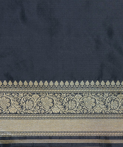 Black_Handloom_Pure_Katan_Silk_Cutwork_Banarsi_Saree_with_Small_Booti_WeaverStory_05