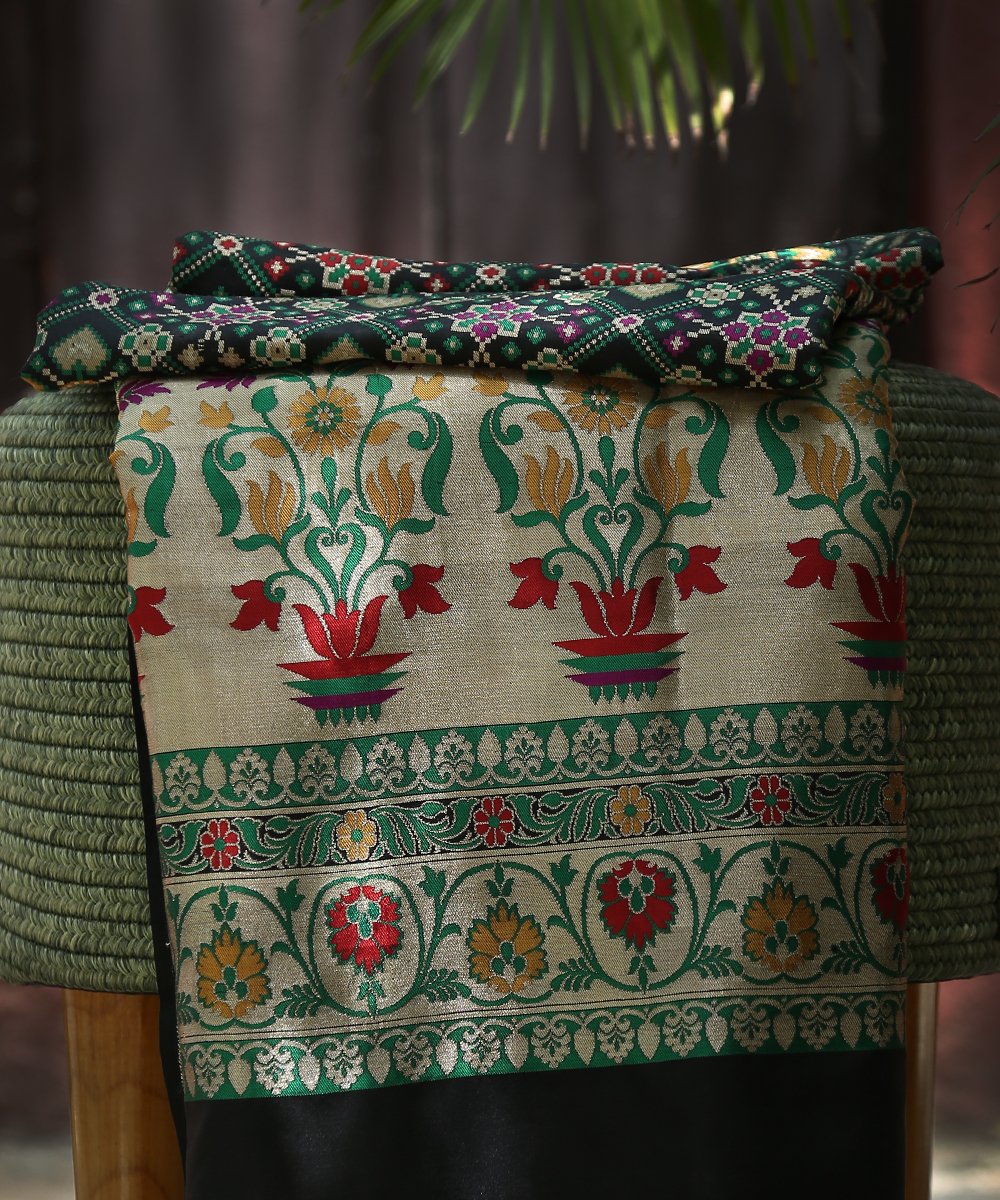 Black_Handloom_Meenakari_Patola_Dupatta_WeaverStory_01