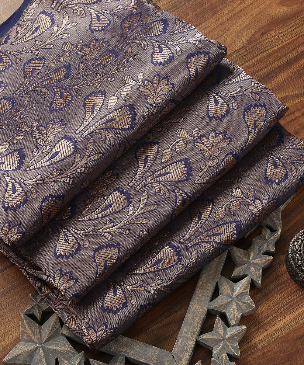 Blue_Handloom_Pure_Katan_Silk_Banarasi_Brocade_Fabric_WeaverStory_01
