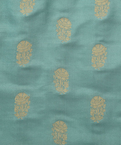 Blue_Handloom_Pure_Katan_Silk_Banarasi_Fabric_with_Booti_WeaverStory_03