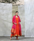 Orange_Handloom_Anarkali_With_Churidaar_And_Embroidered_Dupatta_Set_WeaverStory_01