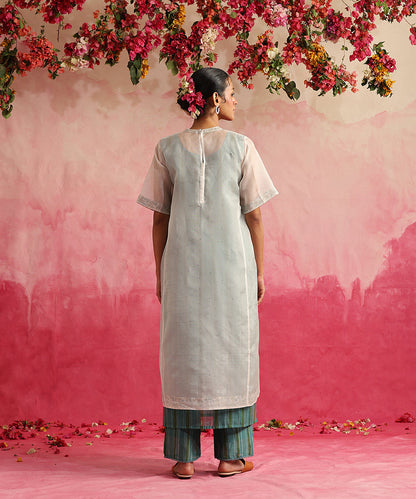 Handloom_White_Organza_Suit_Set_With_Chanderi_Lining_And_Straight_Pants_WeaverStory_03