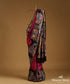 Pink_And_Black_Handloom_Pure_Mulberry_Silk_Hand_Batik_Saree_With_Multicolour_Motifs_WeaverStory_01