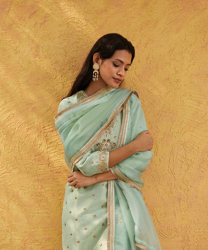 Sage_Green_Hand_Embroidered_Pure_Silk_Kurta_With_Brocade_Cigarette_Pants_And_Dupatta_WeaverStory_04