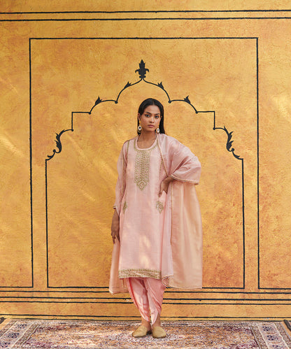 Light_Pink_Hand_Embroidered_Pure_Silk_Kurta_With_Tulip_Pants_And_Dupatta_WeaverStory_01