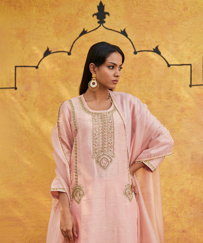 Light_Pink_Hand_Embroidered_Pure_Silk_Kurta_With_Tulip_Pants_And_Dupatta_WeaverStory_04
