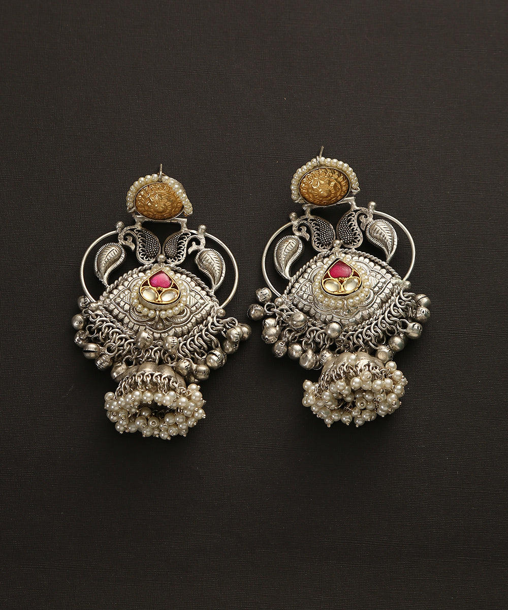 Devaki_Handcrafted_Earrings_With_Pearls_And_Ghungroos_WeaverStory_02