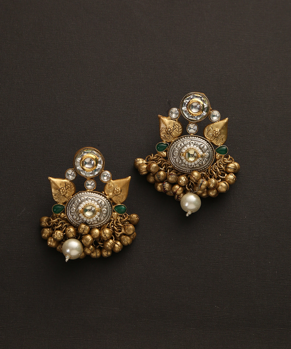 Hasini_Handcrafted_Earrings_With_Pearls_And_Ghungroos_WeaverStory_02