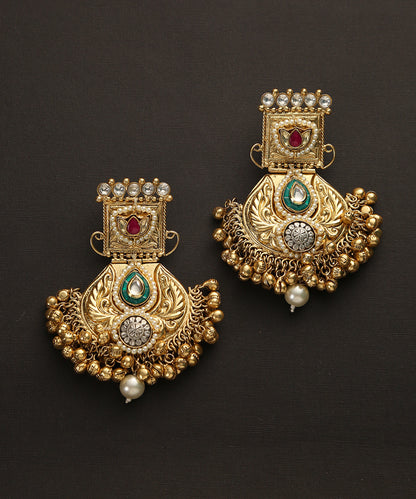 Chandrika_Handcrafted_Earrings_With_Ghungroos_And_Stones_WeaverStory_02