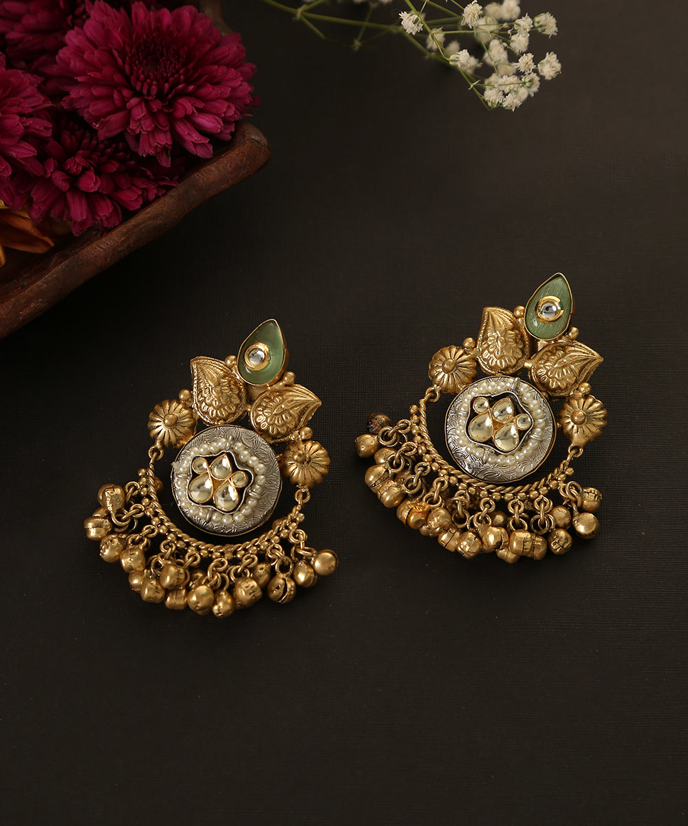 Iditri_Handcrafted_Earrings_With_Ghungroos_And_Stones_WeaverStory_01