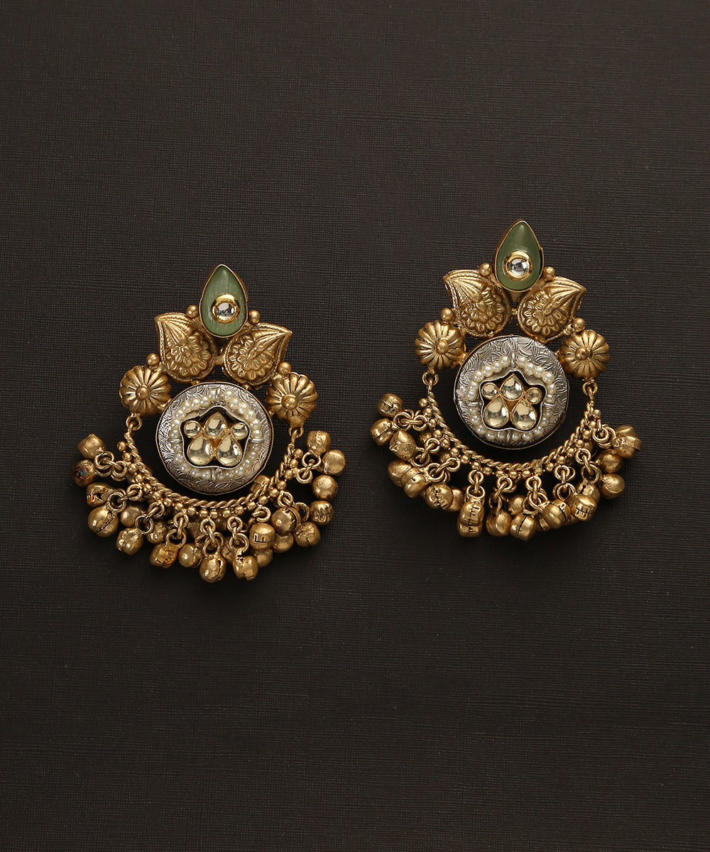 Iditri_Handcrafted_Earrings_With_Ghungroos_And_Stones_WeaverStory_02