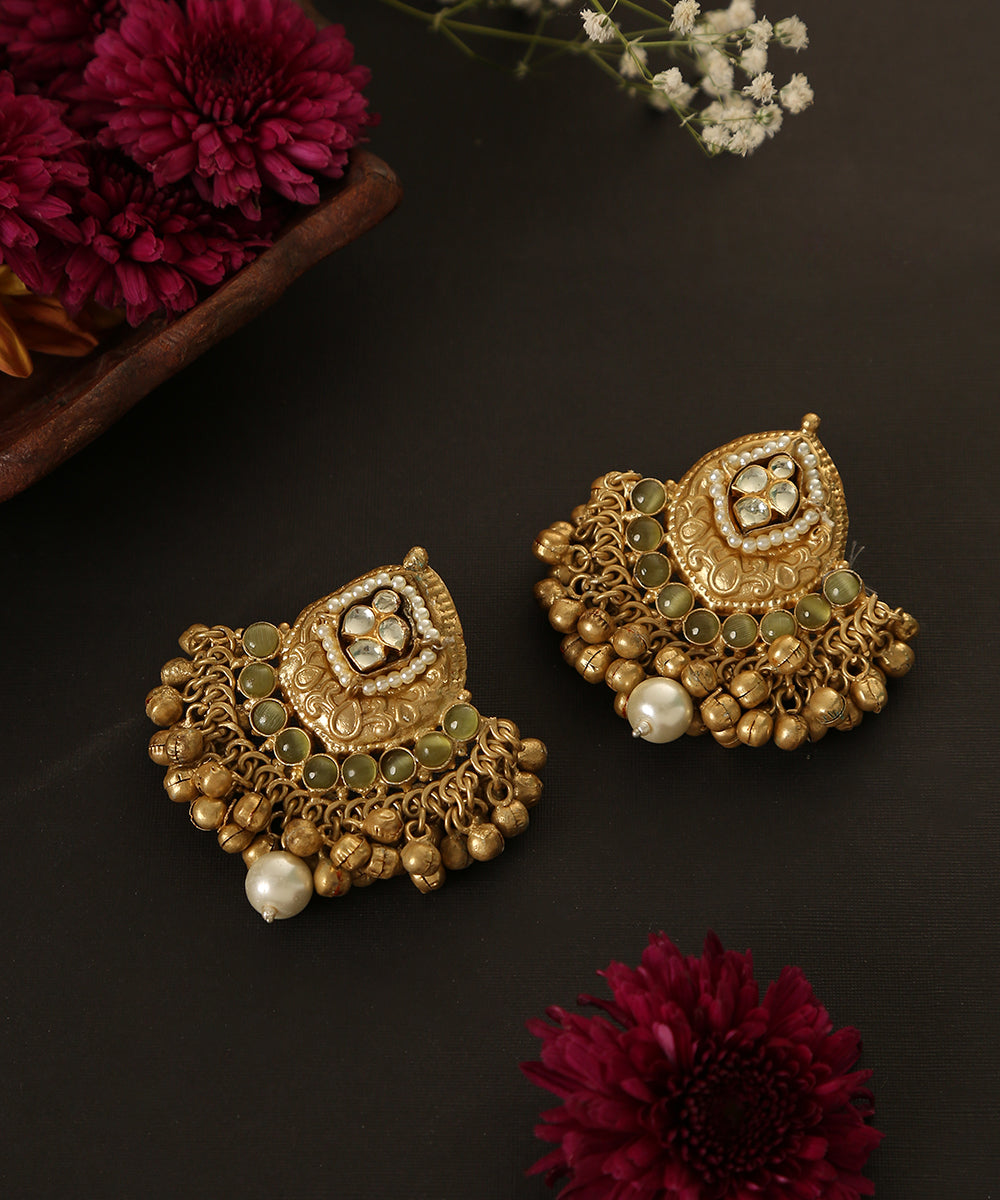 Gatha_Handcrafted_Earrings_With_Pearls_And_Stones_WeaverStory_01