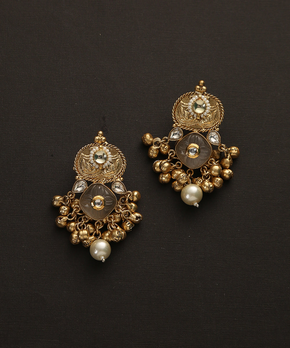 Chaitri_Handcrafted_Earrings_With_Pearls_And_Stones_WeaverStory_02