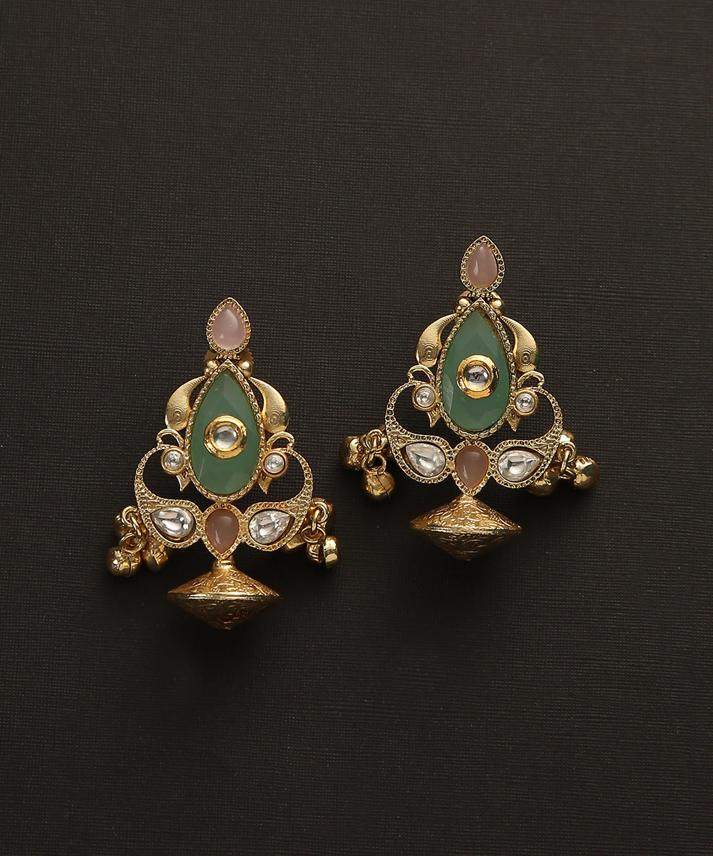 Laasya_Handcrafted_Earrings_With_Ghungroos_And_Stones_WeaverStory_02