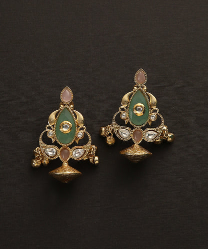 Laasya_Handcrafted_Earrings_With_Ghungroos_And_Stones_WeaverStory_02
