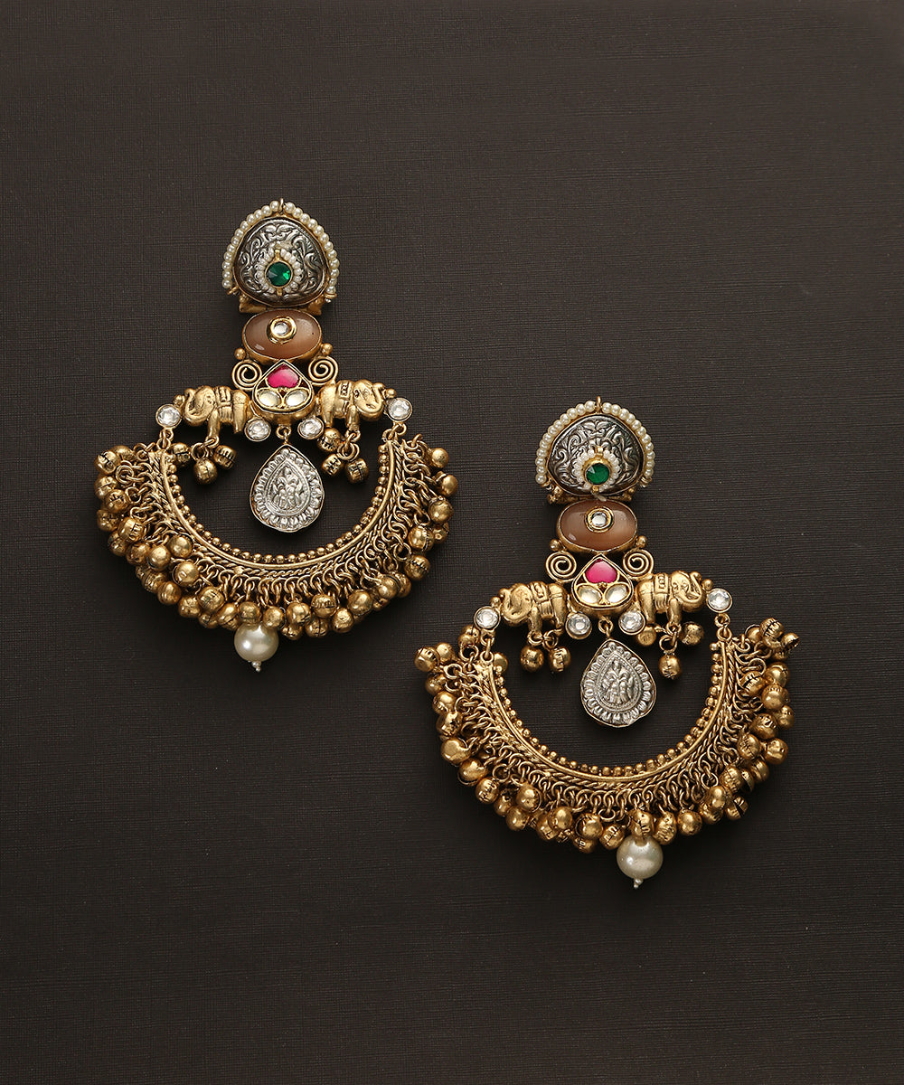 Jiti_Handcrafted_Earrings_With_Ghungroos_And_Stones_WeaverStory_02