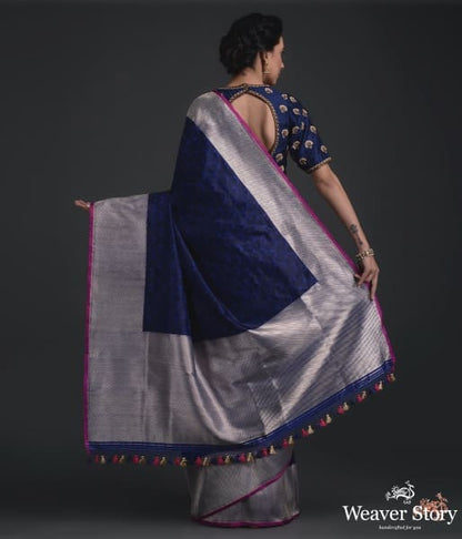 Blue_black_tanchoi_silver_diagonal_weave_WeaverStory_03