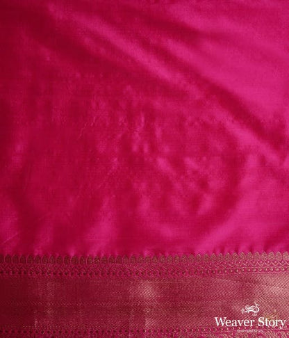 Handwoven_Banarasi_Tanchoi_saree_in_pink_and_orange_with_self_weave_WeaverStory_05