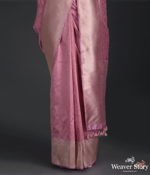 Mauve_Tanchoi_with_kadhwa_border_WeaverStory_04