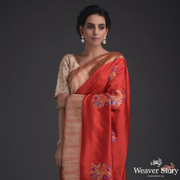Handwoven_Katan_silk_saree_woven_in_ektara_weave_WeaverStory_01