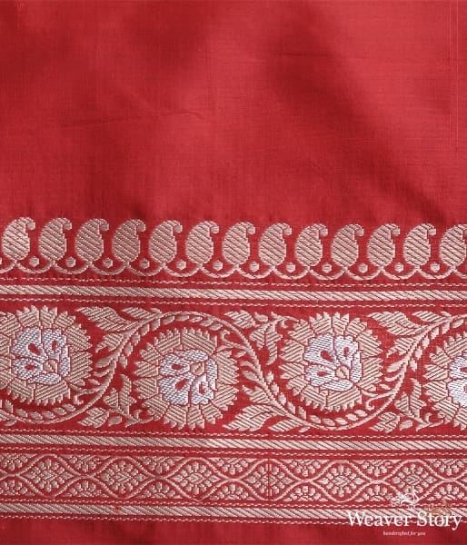 Red_kadhwa_banarasi_jangla_with_marigold_flowers_WeaverStory_05