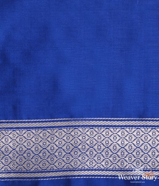 Royal_blue_Handwoven_kadhwa_banarasi_jangla_with_sona_rupa_zari_WeaverStory_05