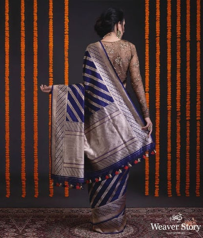 Navy_blue_kadhwa_jangla_with_aada_bel_WeaverStory_03