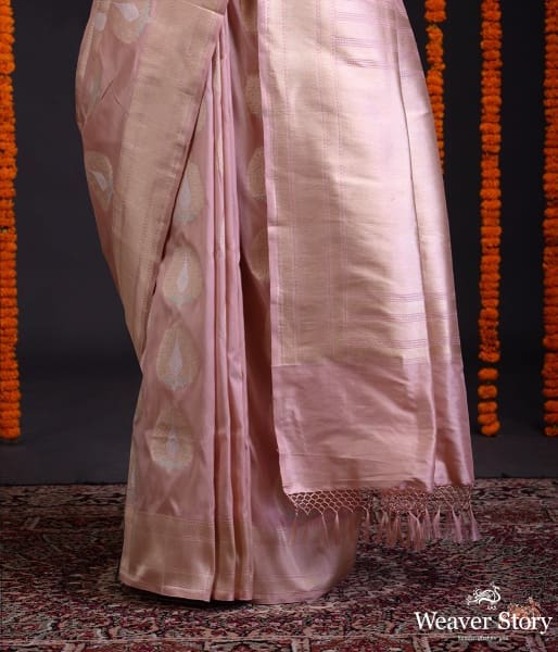 Soft_pink_Katan_silk_saree_with_heavy_gold_zari_and_meenakari_motifs_WeaverStory_04