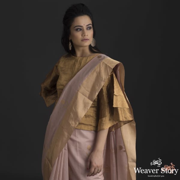 Pale_pink_chanderi_silk_saree_with_gold_silver_floral_motifs_WeaverStory_01